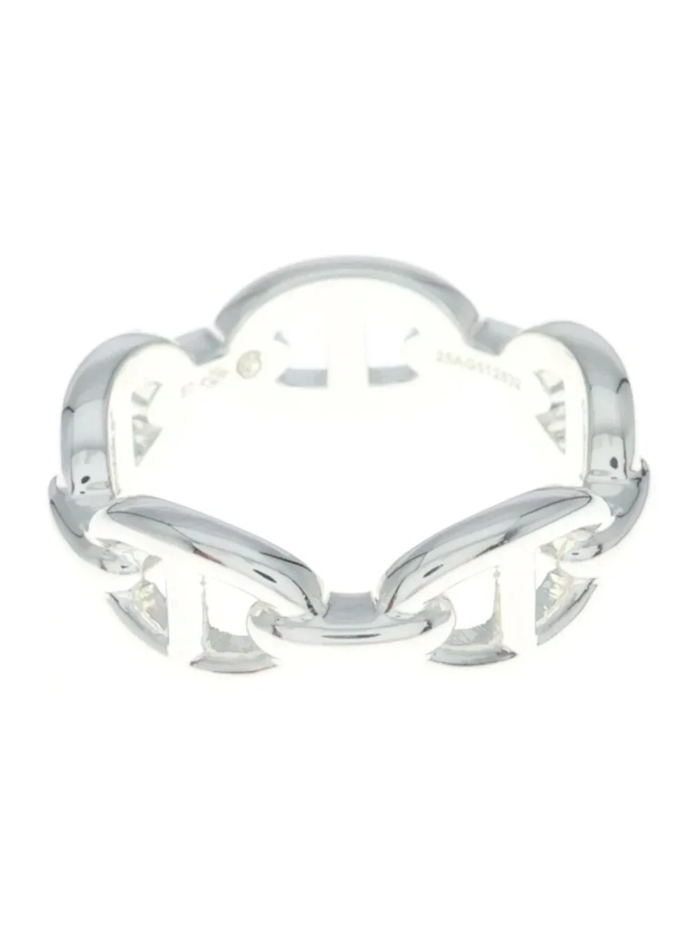 Hermes Chaine D'ancre Enchainee PM Ring 57 Silver
